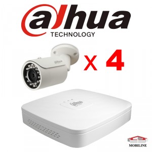 Комплект видеонаблюдения Dahua IP (4 камеры)