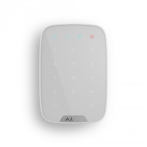 Ajax KeyPad white Беспроводная клавиатура с сенсорными кнопками