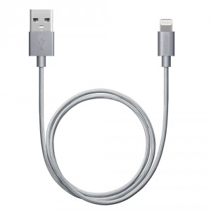 Дата-кабель Deppa ALUM USB - 8-pin для Apple, MFI (72189)