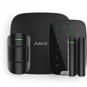 Ajax HomeKit black Комплект беспроводной смарт-сигнализации с сенсорной клавиатурой