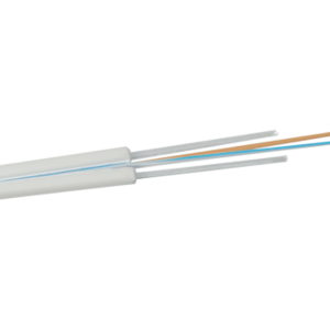 Абонентский волоконно-оптический кабель Z31 2x9/125 OS2 нг(А)-HFLTx, буфер 250 мкм, стеклопластиковые прутки, серый