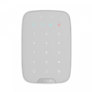 Ajax KeyPad Plus White Беспроводная клавиатура с сенсорными кнопками