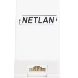 Настенная розетка NETLAN, 1 порт, Кат.5e, RJ45/8P8C, 110, T568A/B, неэкранированная, белая 10 шт